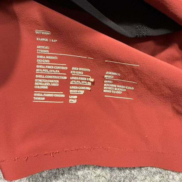 Ten Thousand Set Shorts Mens XL Red Lined Running Gym Athletic 6.5" - Picture 3 of 11